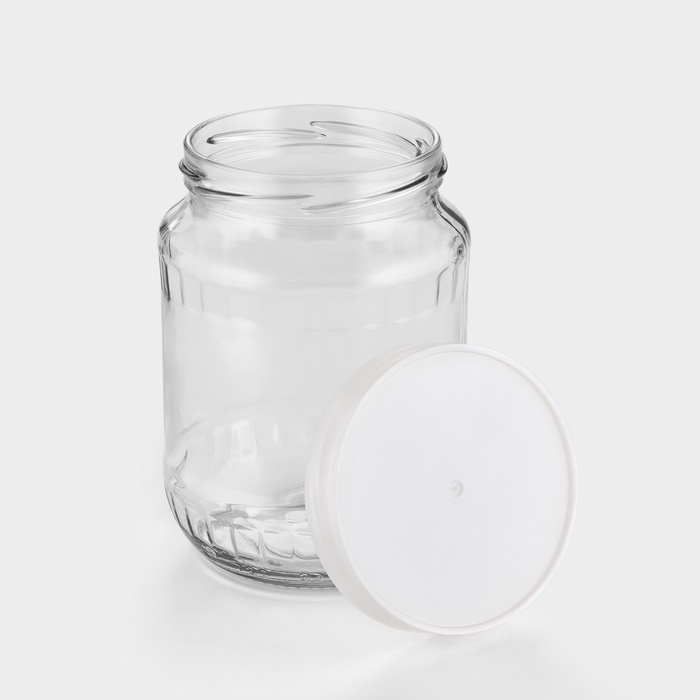 Набор стеклянных банок с серебристой полимерной крышкой, ТО-82 мм, 720 мл, 4 шт. Набор стеклянных банок с серебристой полимерной крышкой, ТО-82 мм, 720 мл, 4 шт.