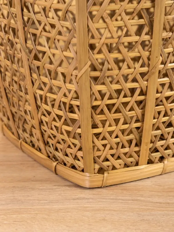 Корзина плетёная  Корзина плетёная "Баскет" бамбук 27х27х37 см, светлая
