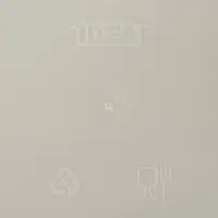 Подставка для столовых приборов IDEA, 2-х секционная, пластик, белая, ротанг