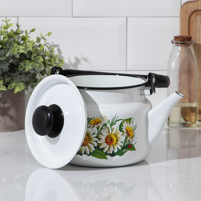 Чайник цилиндрический, 2 л, индукция, деколь МИКС, цвет белый Чайник цилиндрический, 2 л, индукция, деколь МИКС, цвет белый