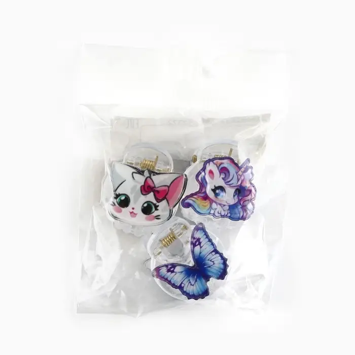 Краб для волос, 2.5×2×2 см, МИКС Краб для волос, 2.5×2×2 см, МИКС