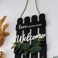 Крючки декоративные дерево &laquo;Здесь растет любовь&raquo;, ключница настенная, 20.5&times;29.8 см
