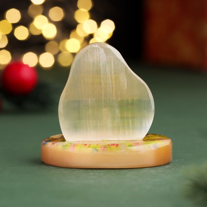 Новый год. Сувенир Новый год. Сувенир "Змея На здоровье! 2025", селенит, 6х6х4,5 см