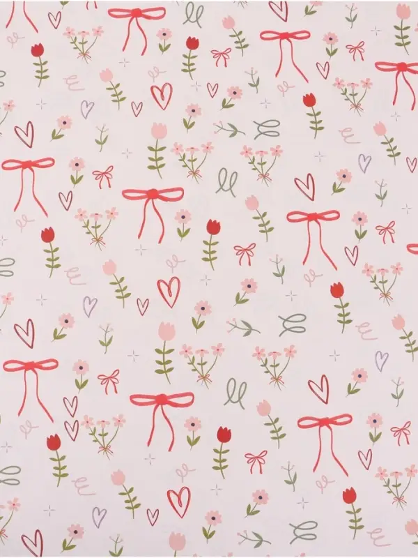 Бумага упаковочная двухсторонняя &laquo;Банты&raquo;, 70&times;100 см