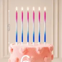 Свечи для торта Make a wish, 6 шт., 13&times;0.5 см