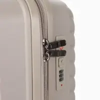 Чемодан на колёсах, 20", кодовый замок, 36&times;20&times;54 см, бежевый