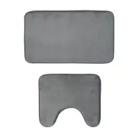 Набор ковриков для ванной комнаты тм VETTA Коралл, 75х45см + 45х40см, микрофибра, 4 цвета