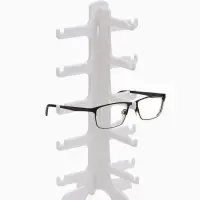 Подставка под очки, 5 мест, 15.5&times;14&times;31 см, белая