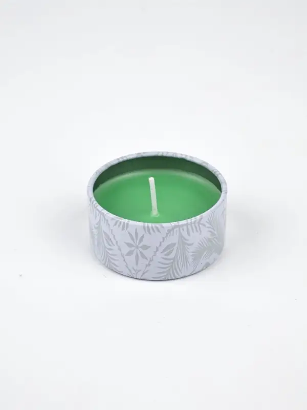 Свечи новогодние, в железной банке, набор 4 шт. &laquo;Волшебного нового года&raquo;, d=4.8 см