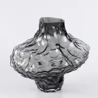 Ваза &laquo;Джино&raquo;, 21&times;25 см, стекло, чёрная