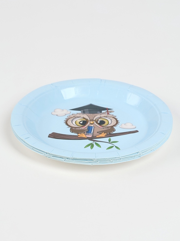 Набор бумажной посуды Набор бумажной посуды "Совушка", набор 12 шт.