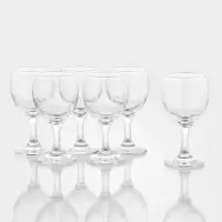 Набор бокалов для вина Paşabah&ccedil;e Bistro, 175 мл, h=13 см, 6 шт., стекло, прозрачный