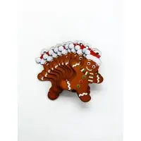 Подвеска новогодняя деревянная &laquo;Печенька&raquo;, набор 10 шт.