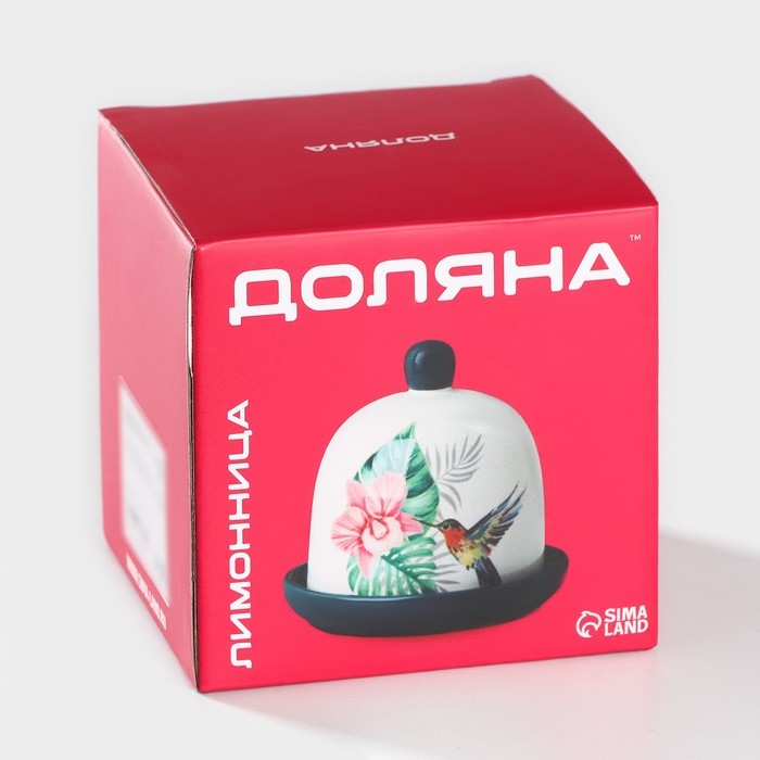 Лимонница Доляна «Тропики», 9×9 см, цвет белый Лимонница Доляна «Тропики», 9×9 см, цвет белый