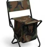 Стул туристический maclay, 35&times;28&times;58 см, до 90 кг, с сумкой, складной, со спинкой, хаки