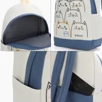 Рюкзак школьный на молнии, с карманами, с рисунком, размер 30&times;14&times;43 см, синий