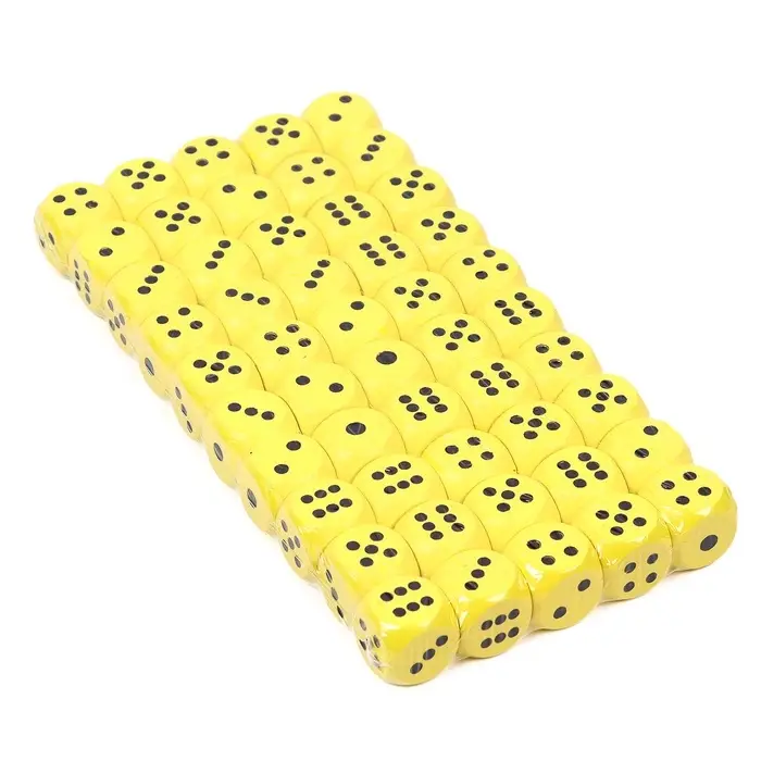 Кубики игральные Время игры, 1.6&times;1.6 см, набор 50 шт.