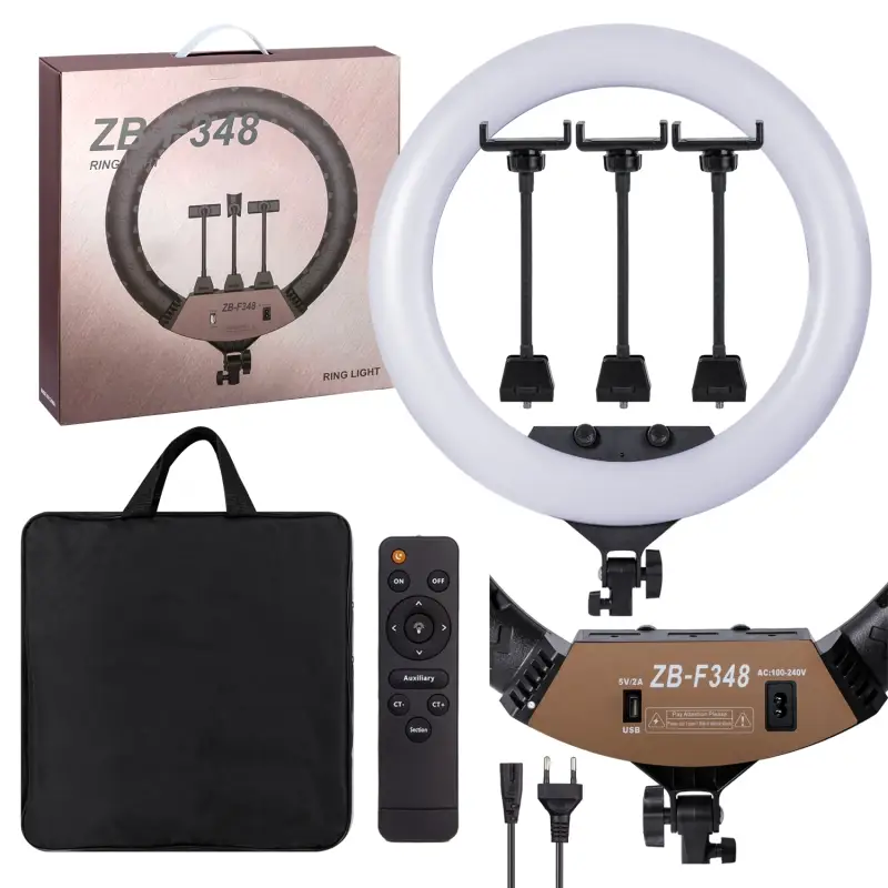 Селфи кольцо 45см 18" ZB-F348 80W (5шт/кор)
