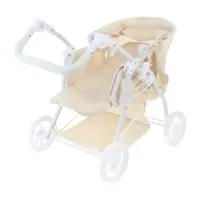 Коляска для кукол универсальная, с переноской, с корзиной, металлический каркас