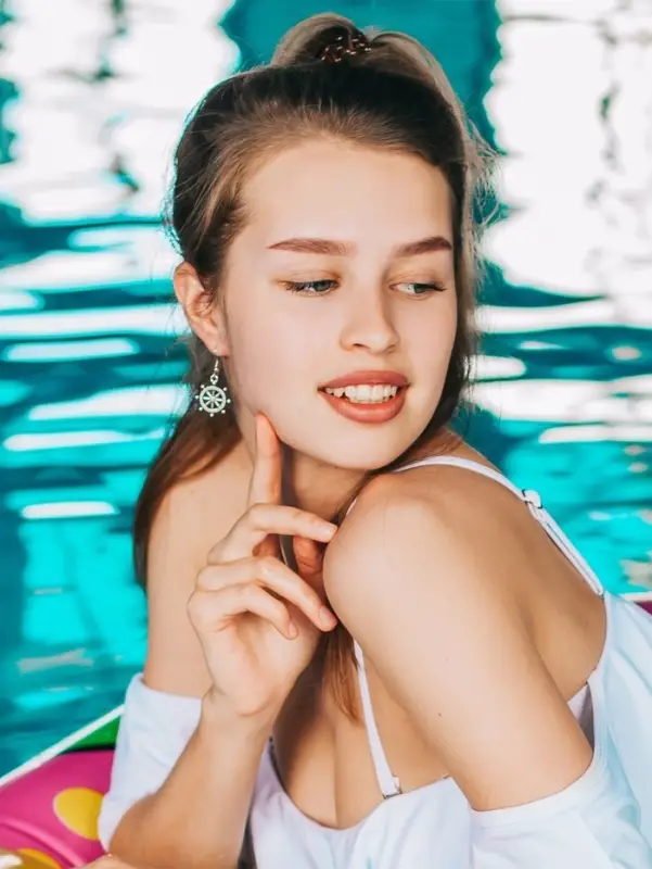 Серьги металл &laquo;Морячка&raquo;, цвет чернёное серебро