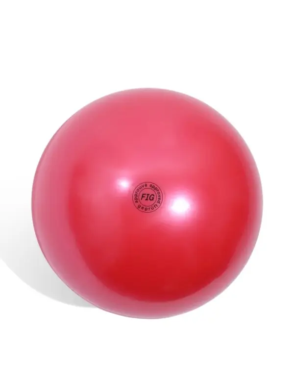 Мяч для художественной гимнастики Металлик, диаметр 19см, цвет красный Мяч для художественной гимнастики Металлик, диаметр 19см, цвет красный