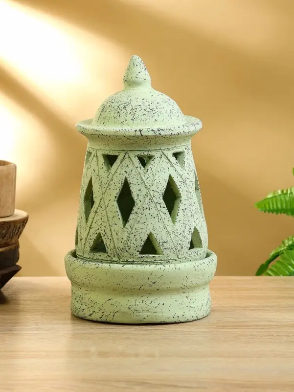 Подсвечник терракота &laquo;Фонарь&raquo;, 16&times;16&times;26 см