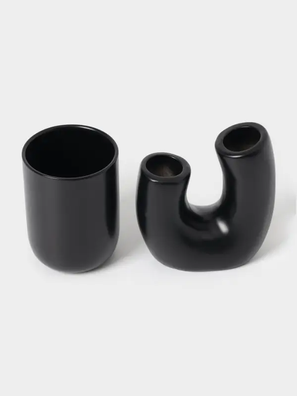 Набор для ванной Набор для ванной "Равновесие", 4 предмета (мыльница, дозатор для мыла, 2 стакана)