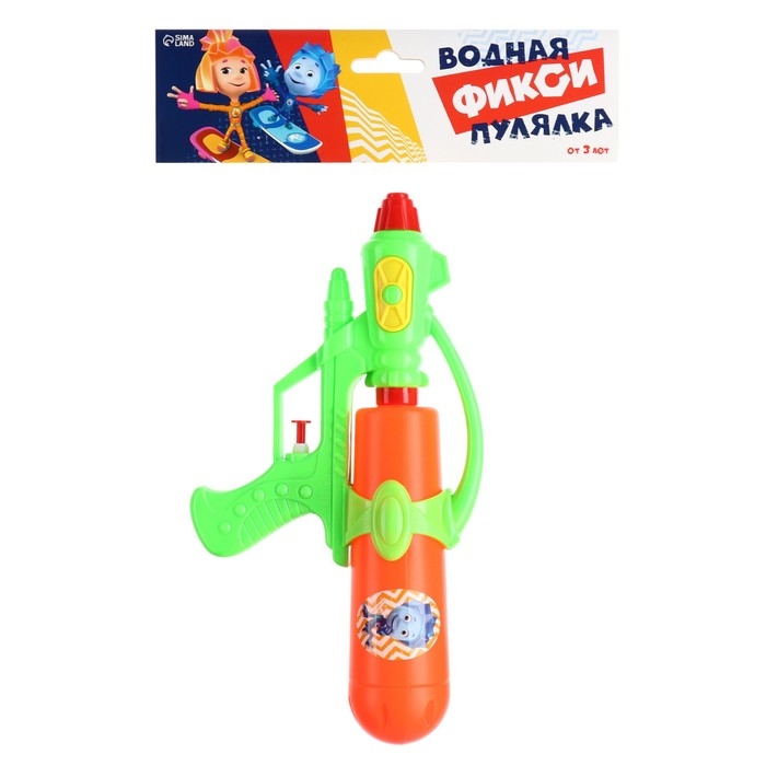 Водный бластер Водный бластер "Водная Фикси Пулялка", ФИКСИКИ, МИКС