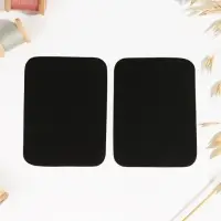 Заплатки для одежды, 10&times;7.5 см, клеевые, пара, чёрные