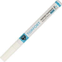 Маркер лаковый Topfort Industrial Plus 2 мм белый