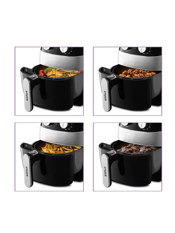 Аэрогриль электрический с съемным поддоном КТ-2223 - 3.5 л