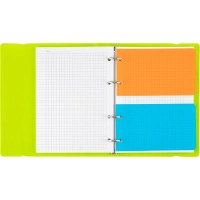 Бизнес-тетрадь А5,120 л,пласт обл,на рез,с разд, ATTACHE FANTASY,салат