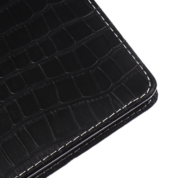 Телефонная книга А5, 64 листа deVENTE. Wild, твердая обложка из искусственной кожи с поролоном, кремовый блок 70 г/м2, чёрный Телефонная книга А5, 64 листа deVENTE. Wild, твердая обложка из искусственной кожи с поролоном, кремовый блок 70 г/м2, чёрный