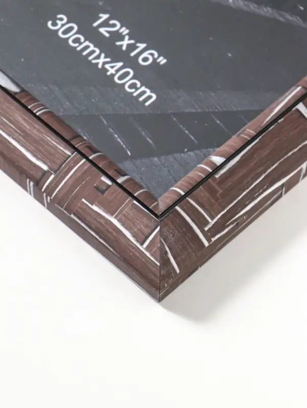 Фоторамка пластик 30х40 см "Моррис" тёмно-коричневый 46х36х2 см