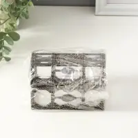 Шкатулка пластик "Сундучок" бронза 10,5х8х6,5 см