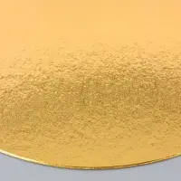 Подложка для торта, 24 см, золото - белая, 0.8 мм