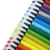 Фломастеры 18 цветов BRIGHT COLORS JUMBO, утолщенные, в пластиковом пенале