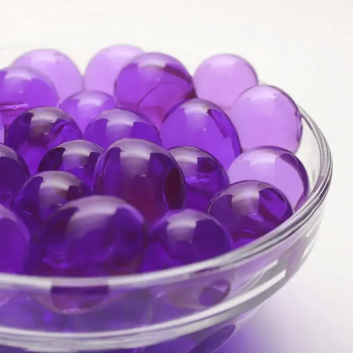 Аквагрунт, крупный гидрогель декоративный для цветов, фиолетовый, 10 г