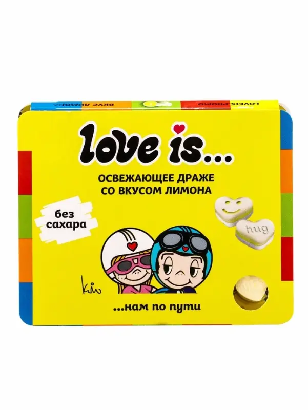 Освежающие конфеты Love is, со вкусом мяты в блистере, 10.8 г