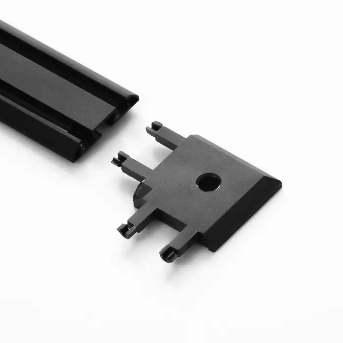 Коннектор угловой SLIM г-образный, 4-жильный, чёрный, 0.7&times;4&times;2 см