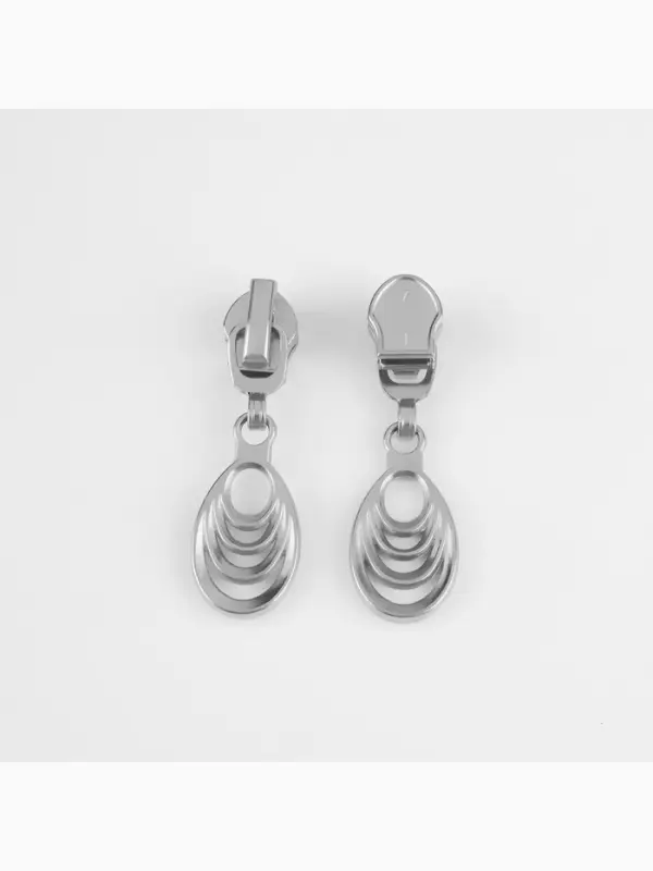 Бегунок для молнии &laquo;Спираль&raquo;, №7, &laquo;Звенья&raquo;, 10 шт., цвет никель