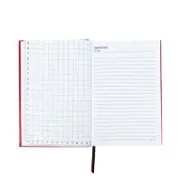 Ежедневник недатир А5 160л Небраска красный