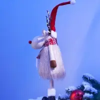 Фигура текстиль «Новогодний лосик» 58 см, 10 LED, от батареек CR2032×1, свечение тёплое белое Фигура текстиль «Новогодний лосик» 58 см, 10 LED, от батареек CR2032×1, свечение тёплое белое