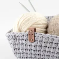 Бирка с кнопкой &laquo;Цветочек&raquo; TEIRA, 8&times;1.5 см, 10 шт., коричневая