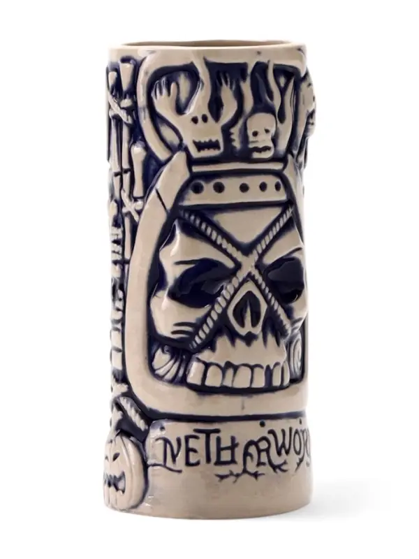 Стакан для коктейлей &laquo;Тики&raquo;, 550 мл, череп, керамика, бежевый