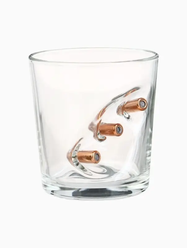 Стакан граненый с пулей &laquo;Непробиваемый&raquo;, для виски, 250 мл