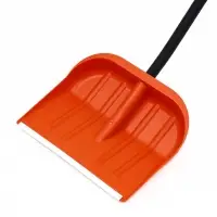 Лопата 410 х 360 мм, пластик, металлический черенок, оцинкованная планка Вьюга №4 Премиум