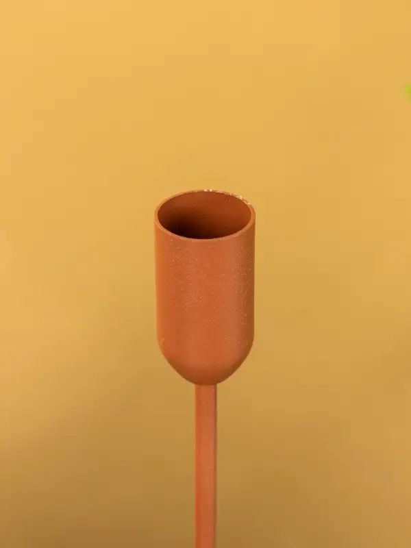 Подсвечник на 1 свечу текстурный  Подсвечник на 1 свечу текстурный "Терракотовый" 8х8х25,5 см