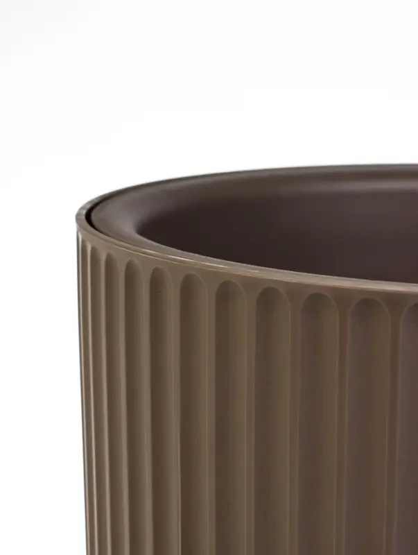 Кашпо со вставкой 7,8 л d28 см h25,5 см РАМОНА серый