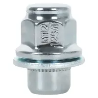 Гайка колесная M12x1,25x37, несъемная шайба, ключ 21, закрытая, хром для а/м Nissan/Infiniti